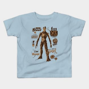 Groot Quotes Kids T-Shirt